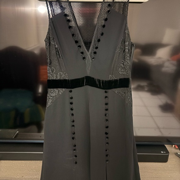 A.L.C. Black and Brown Mesh Blouse - Picture 5 of 6